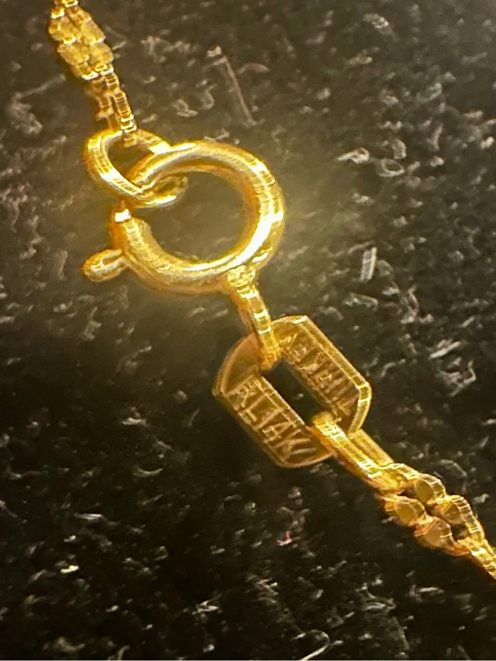 New 14K Solid Gold Necklace diamond cut thick solid 14K gold chain LONG laniard